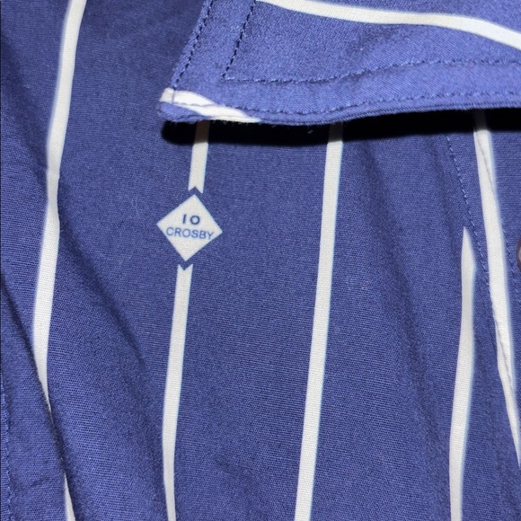 10 Crosby Derek Lam Blue and White Striped Dress - Picture 10 of 10